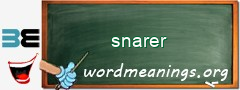 WordMeaning blackboard for snarer